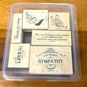 Stampin’ Up! Thanks for caring wooden stamp set